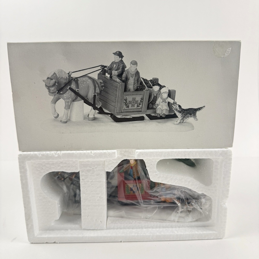 Dept 56 Over The River And Through The Woods Heritage Village Horse Sled Sleigh